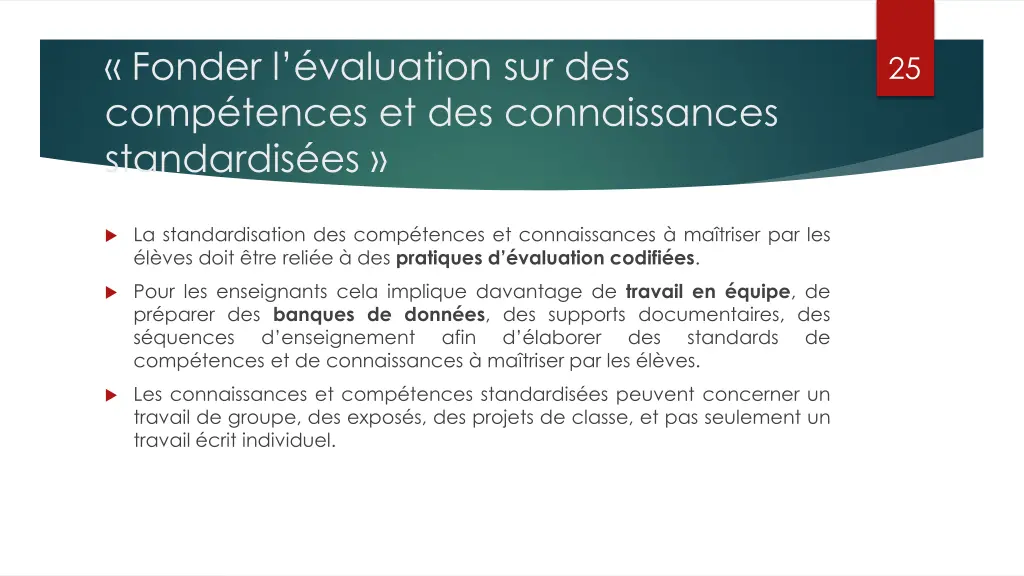 fonder l valuation sur des comp tences