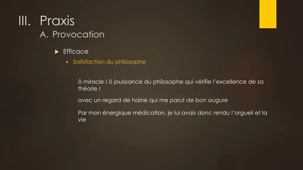 iii praxis a provocation 1