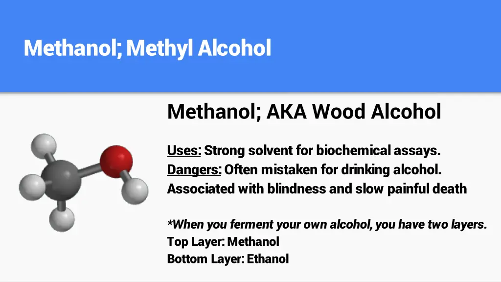 methanol methyl alcohol