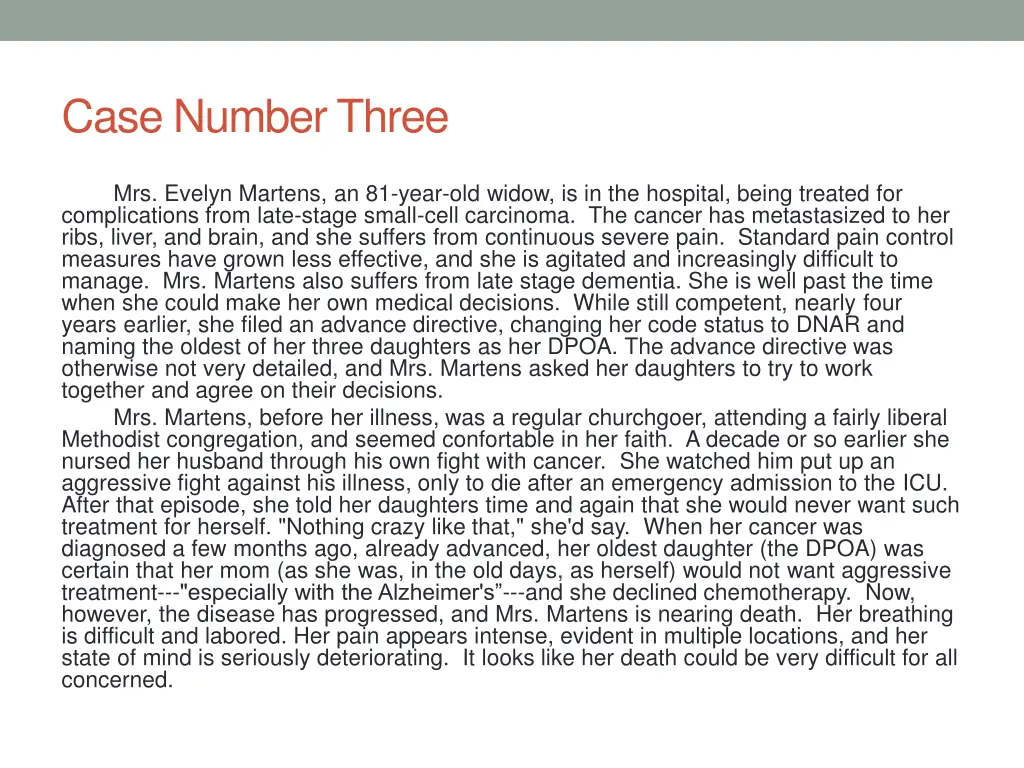 case number three