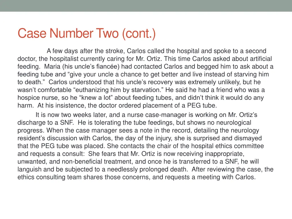 case number two cont
