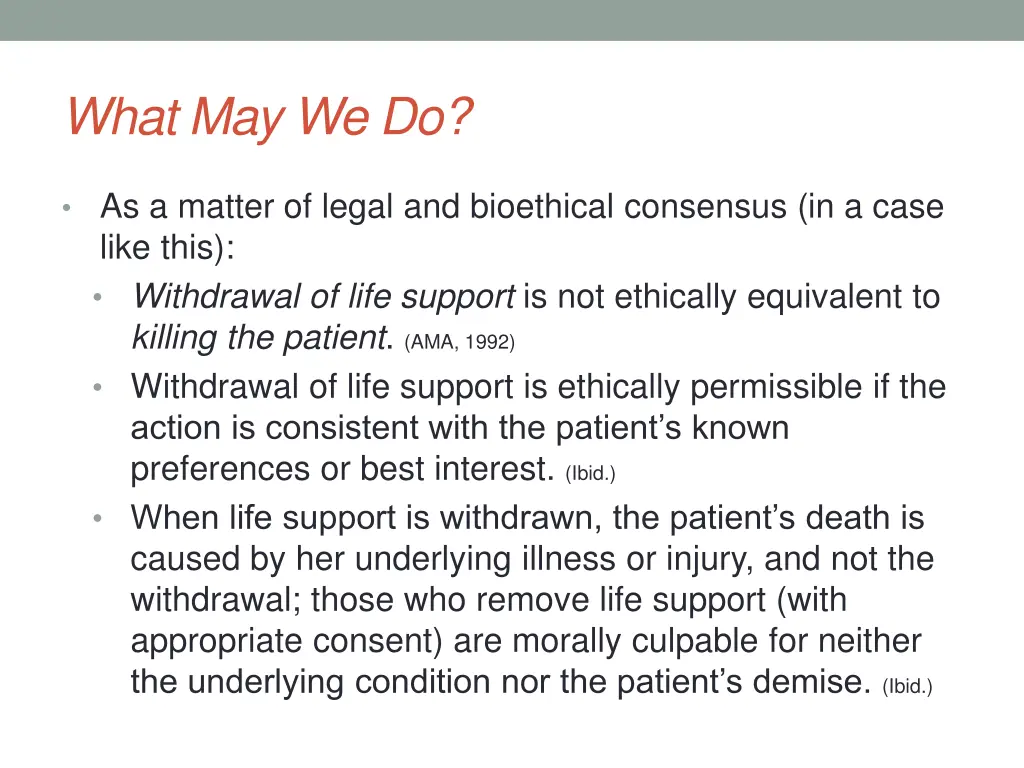what may we do