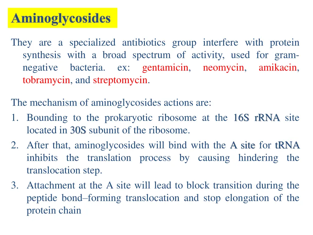 aminoglycosides