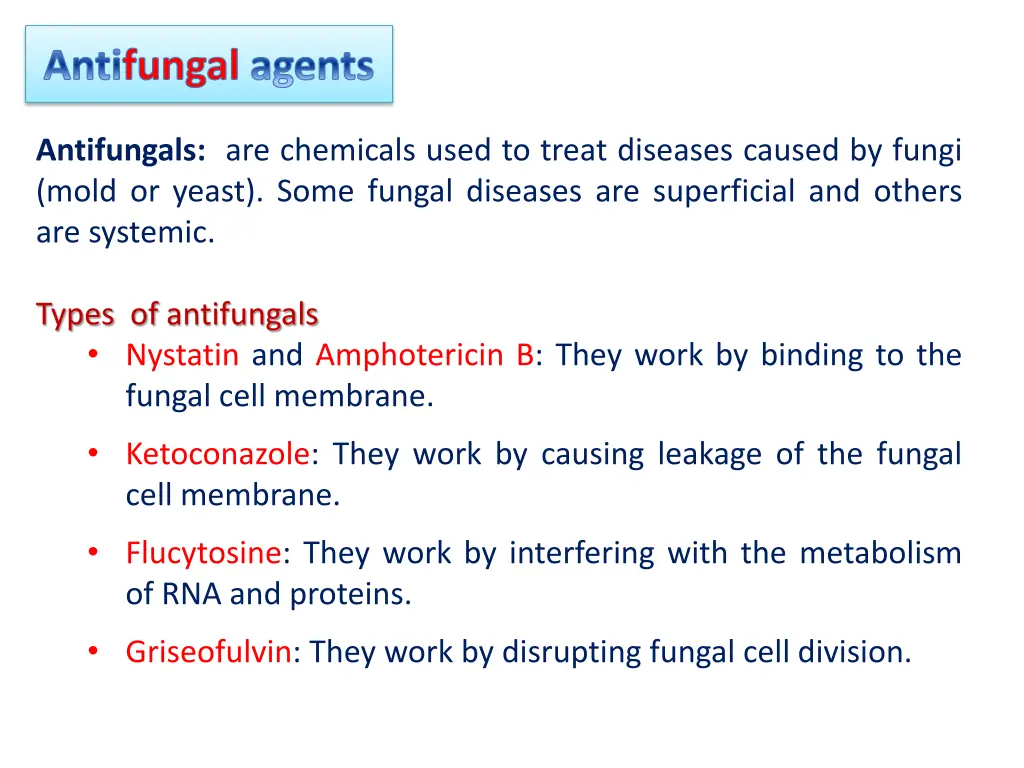 antifungal agents