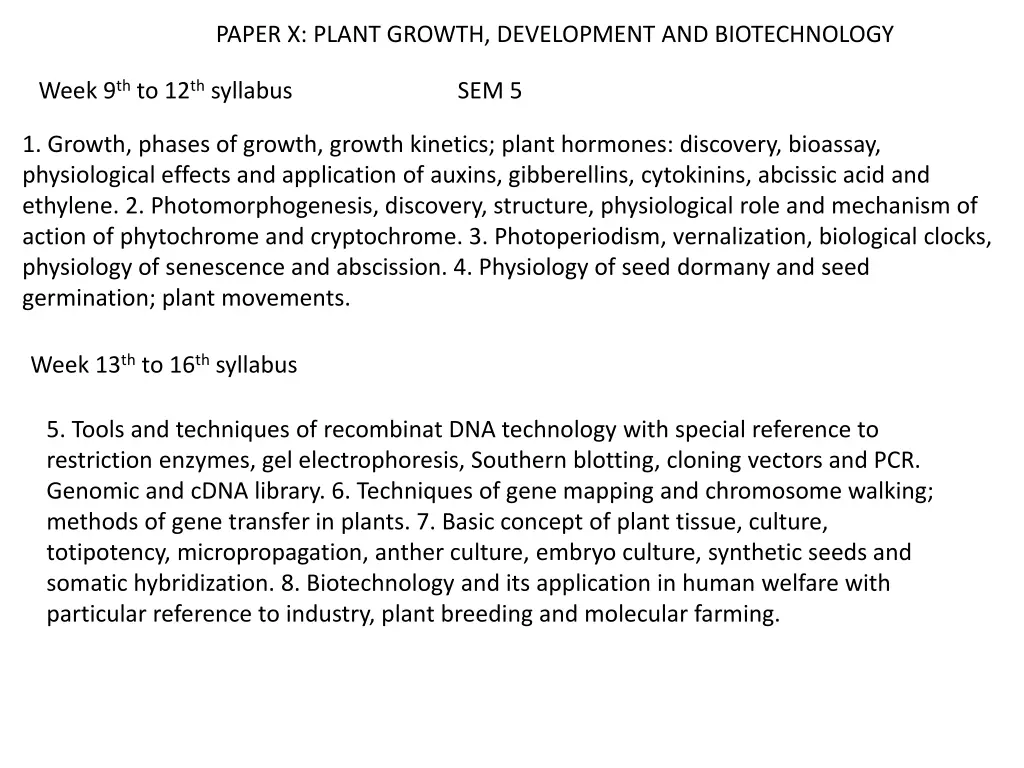 paper x plant growth development and biotechnology