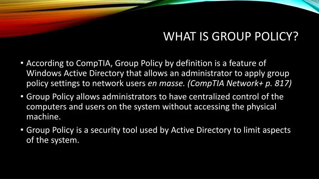 what is group policy