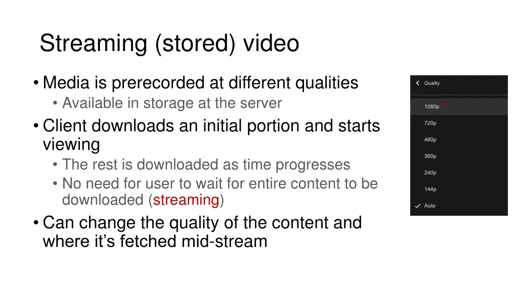 streaming stored video