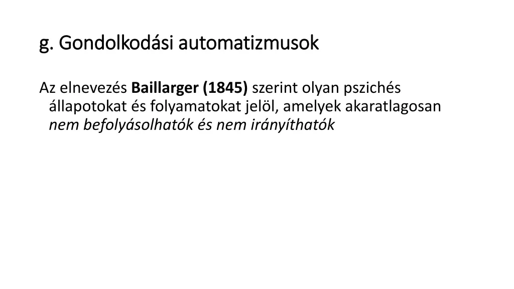 g gondolkod si automatizmusok g gondolkod