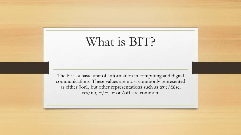 what is bit