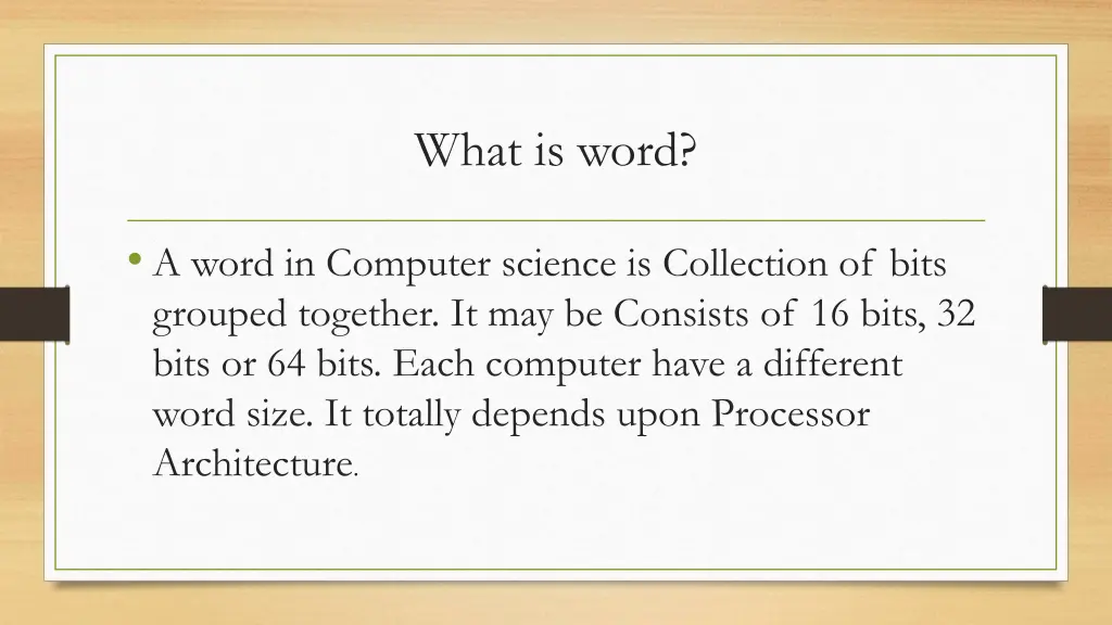 what is word