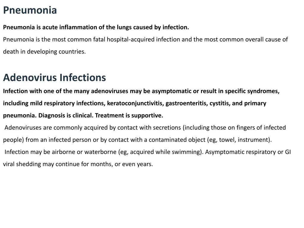 pneumonia