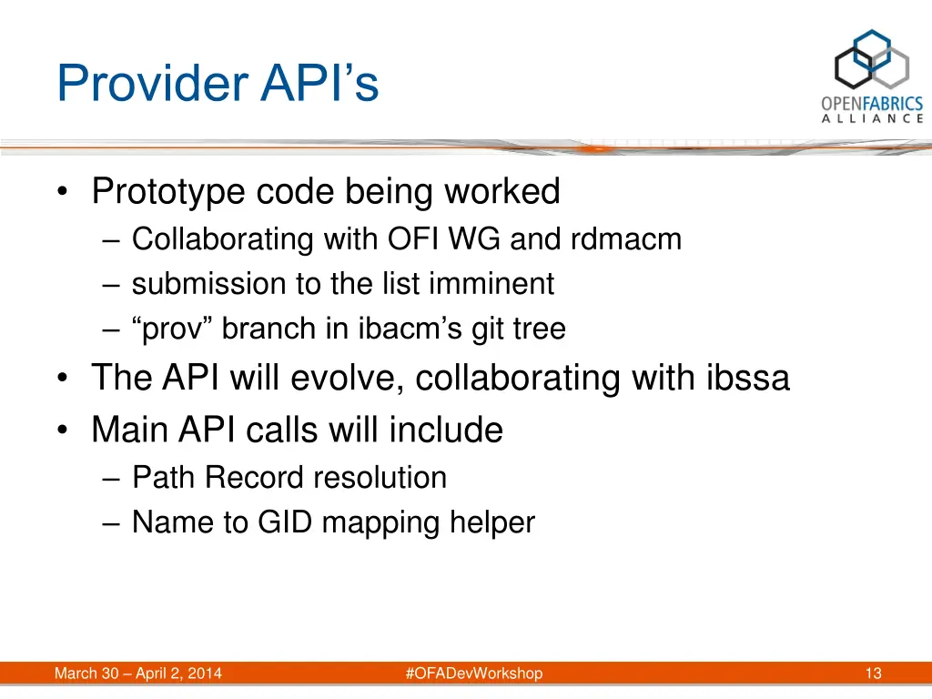 provider api s