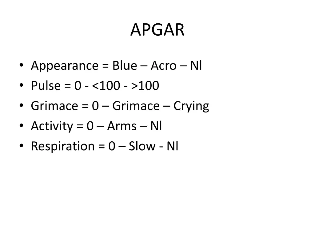 apgar