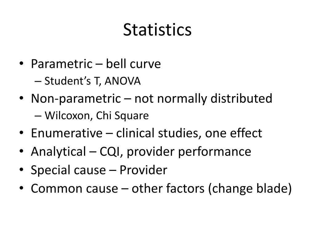 statistics