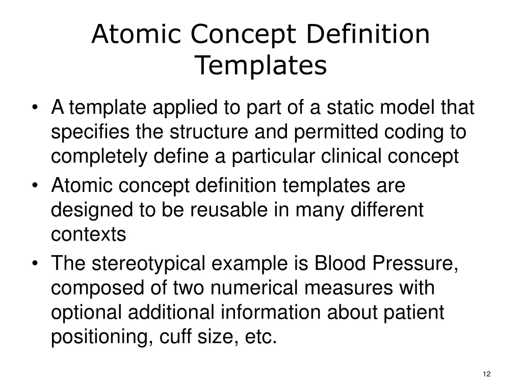 atomic concept definition templates