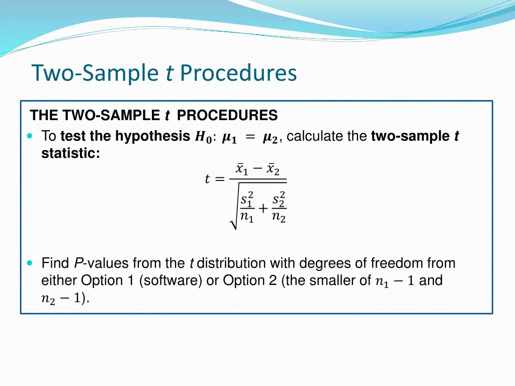 two sample t procedures 3