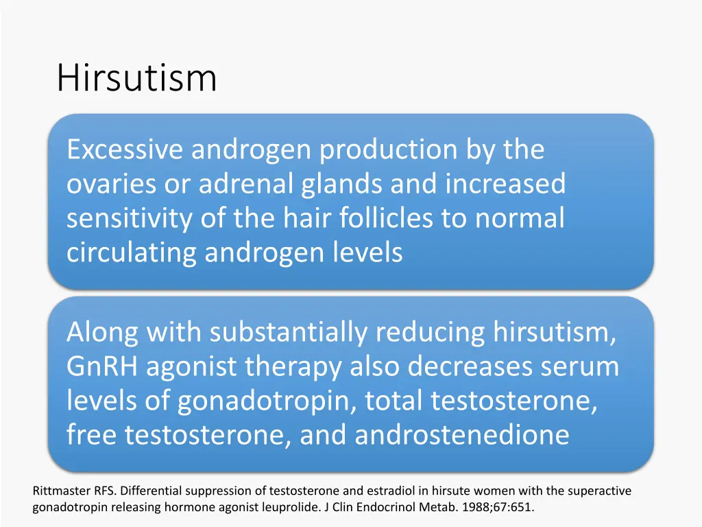hirsutism