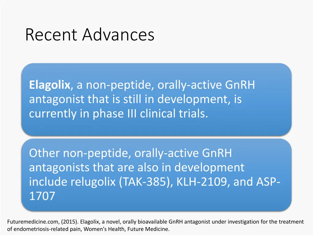 recent advances