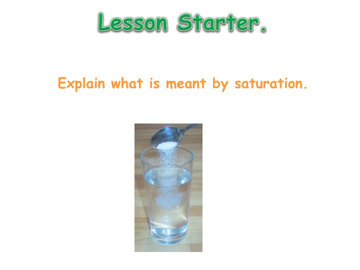 explain what is meant by saturation