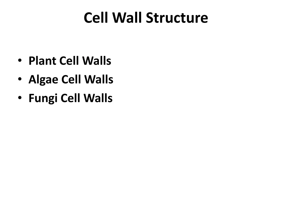 cell wall structure