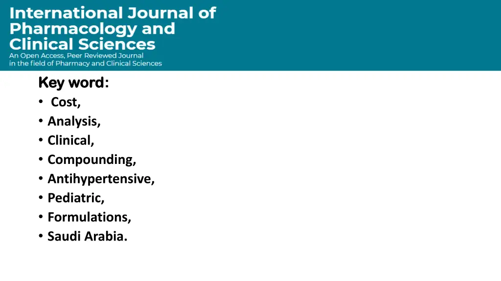 key key word word cost analysis clinical