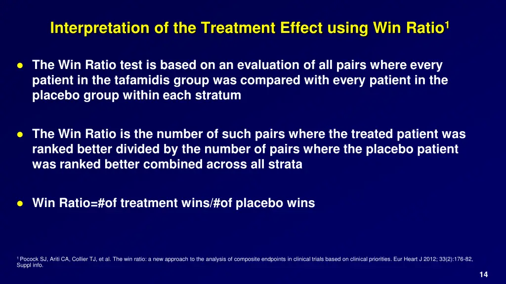 interpretation of the treatment effect using