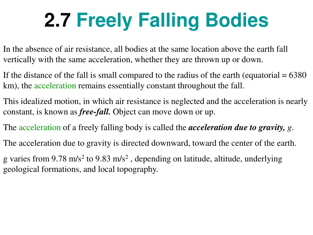2 7 freely falling bodies 6