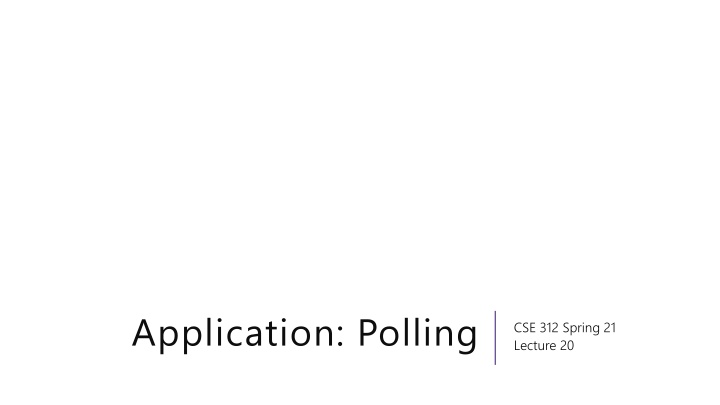 application polling