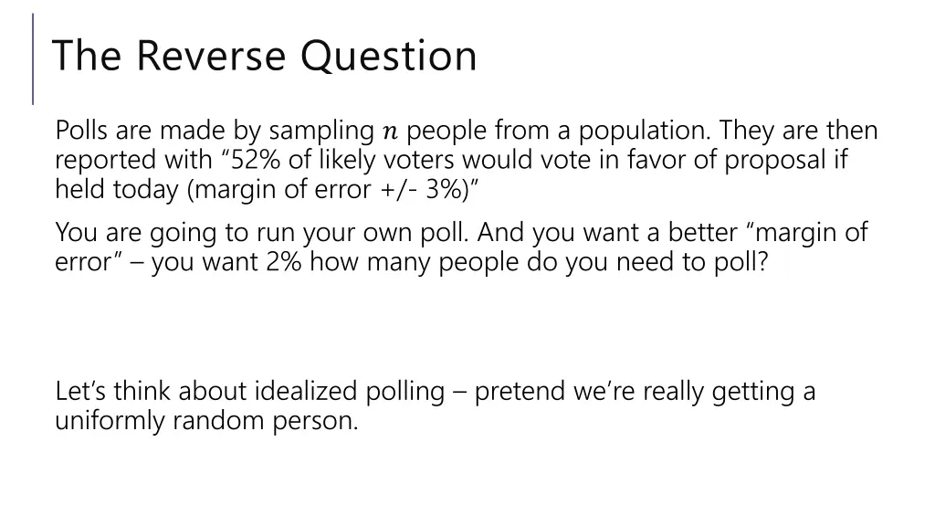 the reverse question
