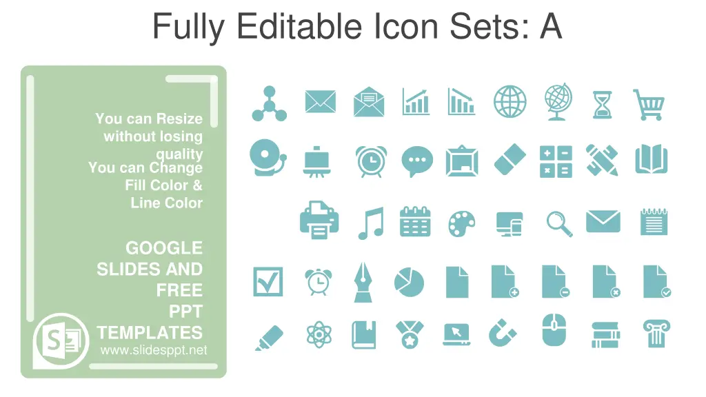 fully editable icon sets a