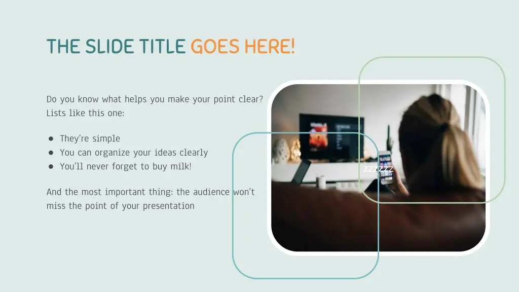 the slide title goes here