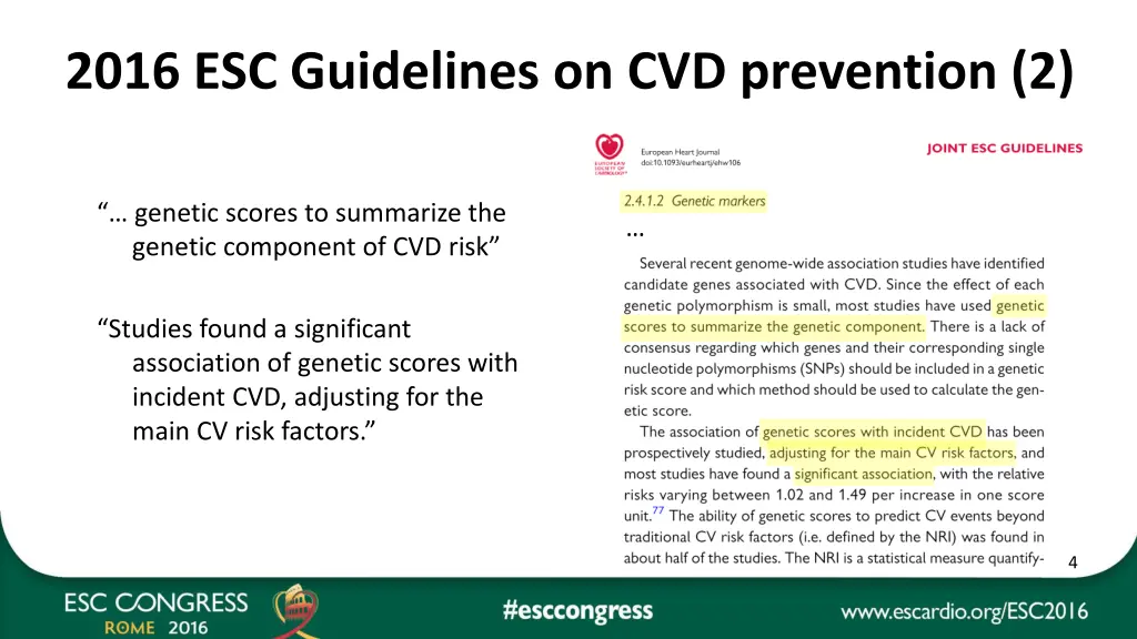 2016 esc guidelines on cvd prevention 2