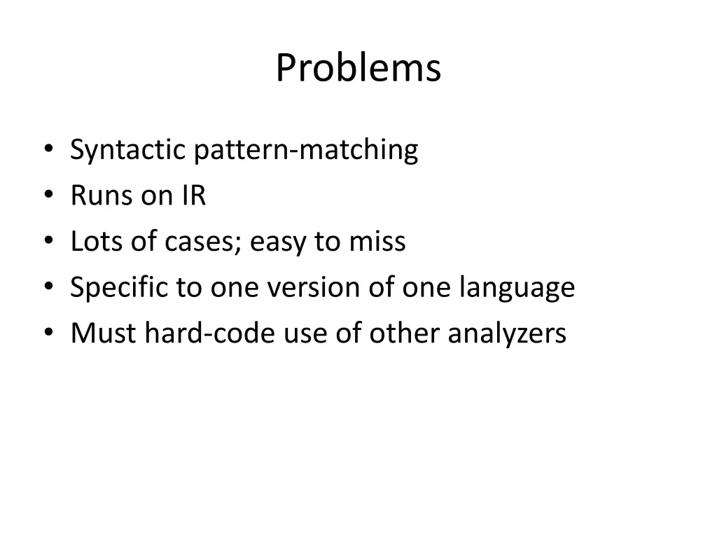 problems