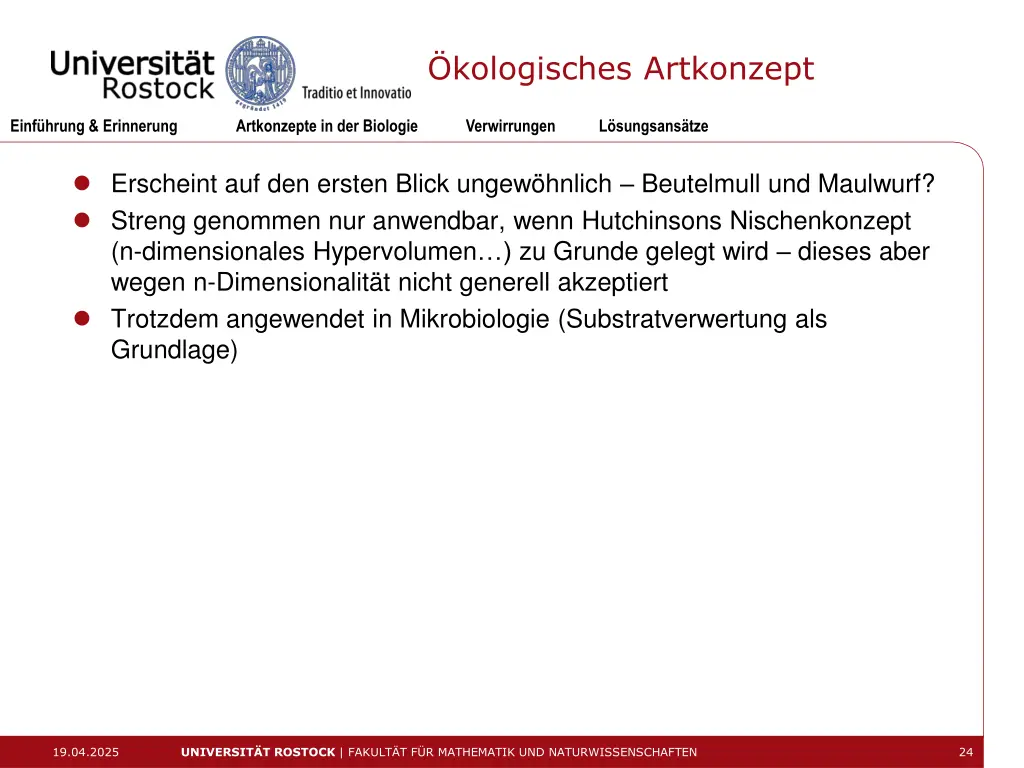 kologisches artkonzept