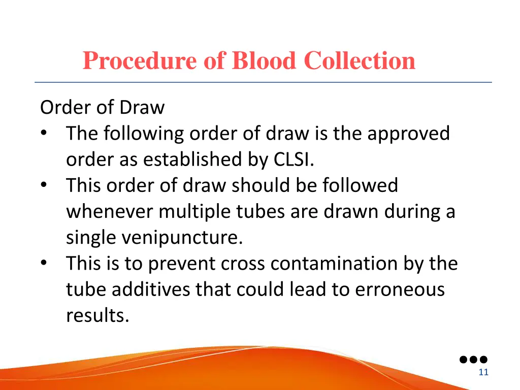 procedure of blood collection 1