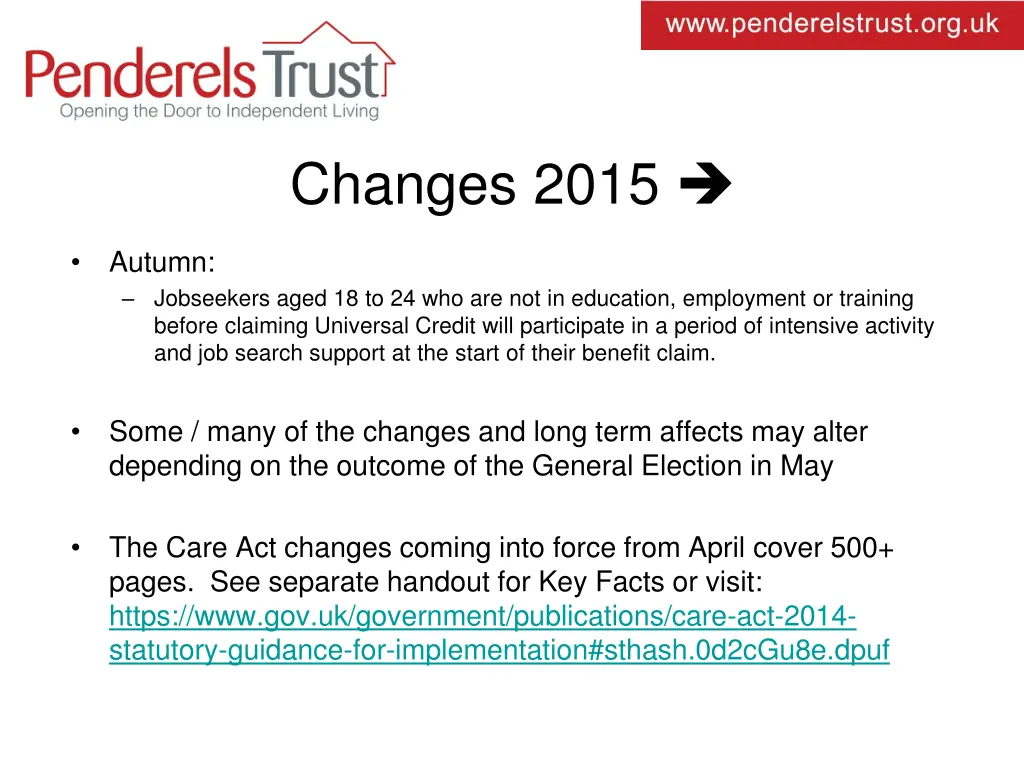 changes 2015 2
