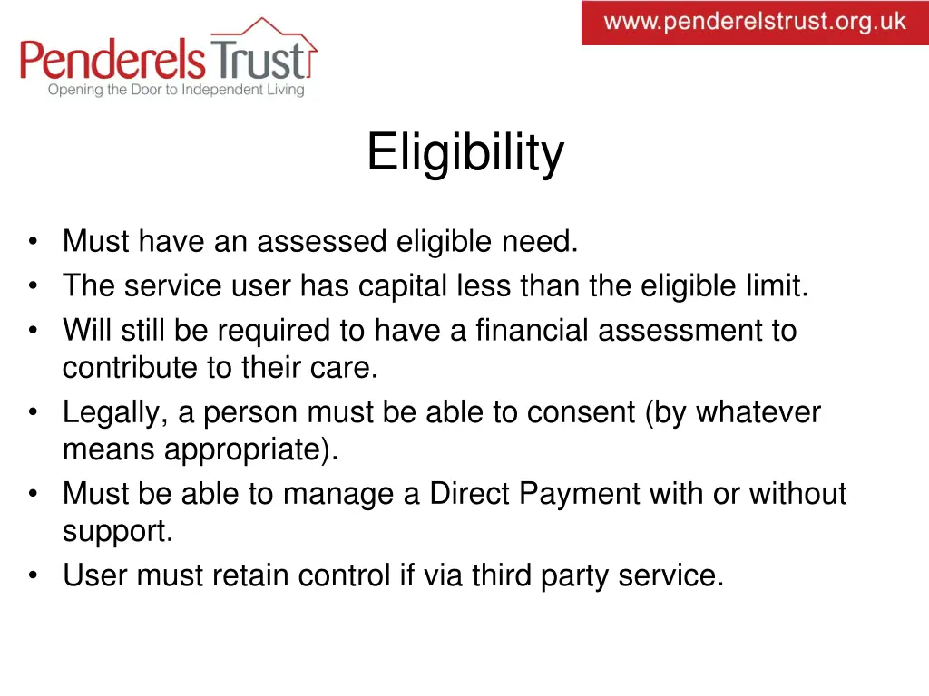 eligibility