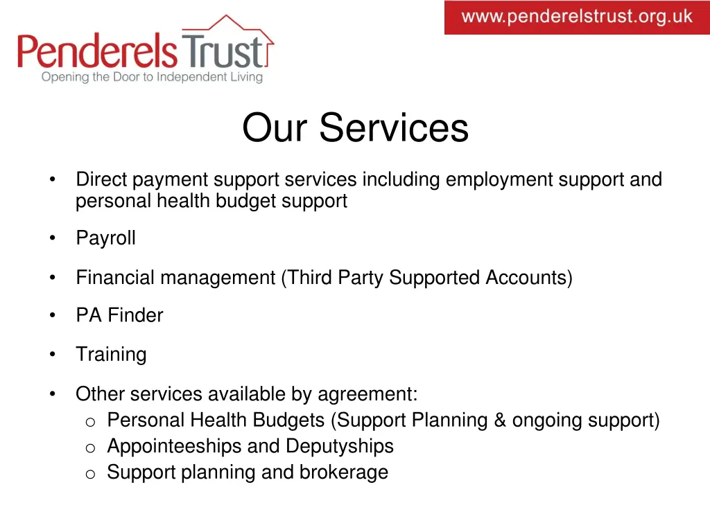 our services