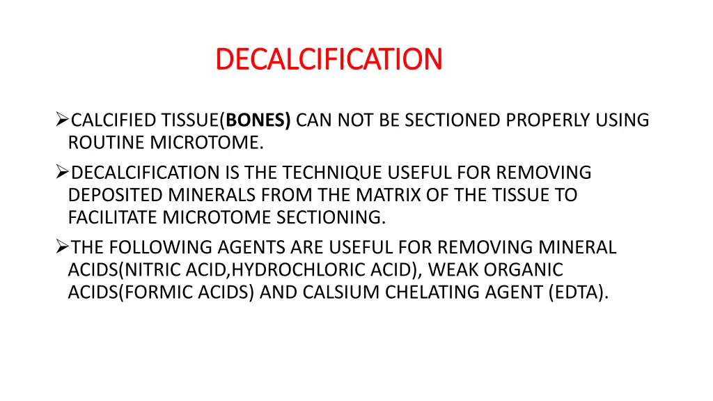 decalcification decalcification