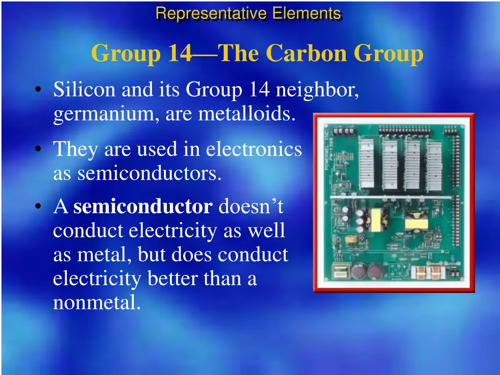 representative elements 2