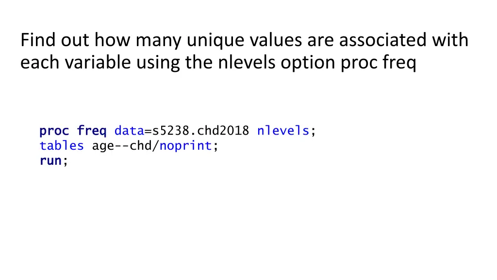 find out how many unique values are associated