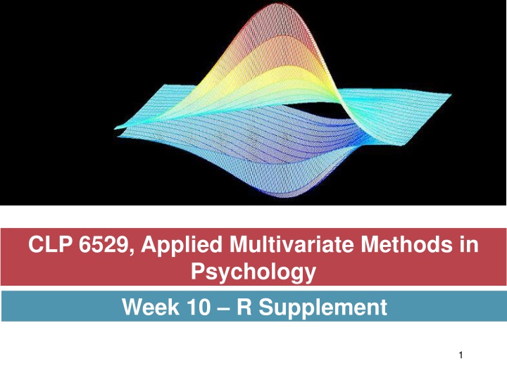 clp 6529 applied multivariate methods