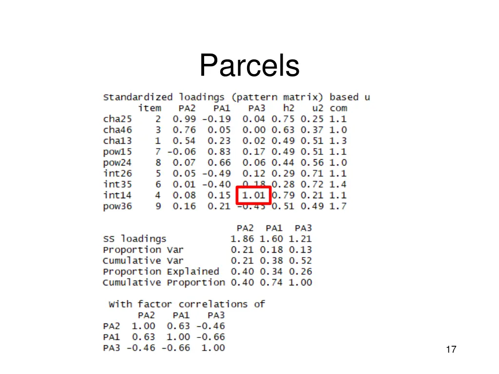 parcels 1