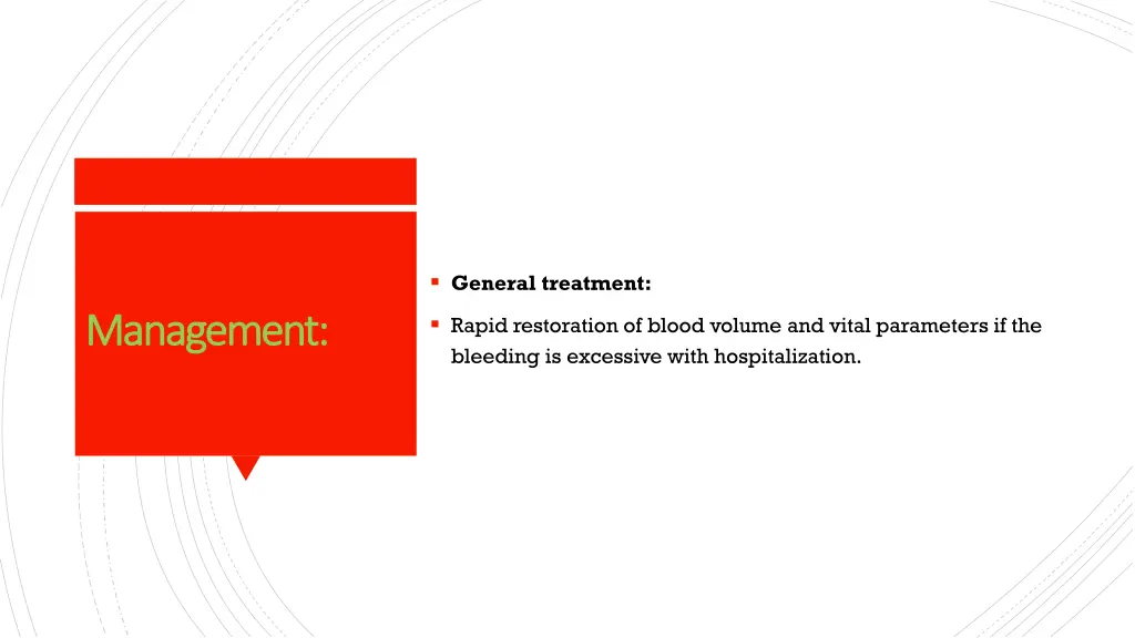 general treatment