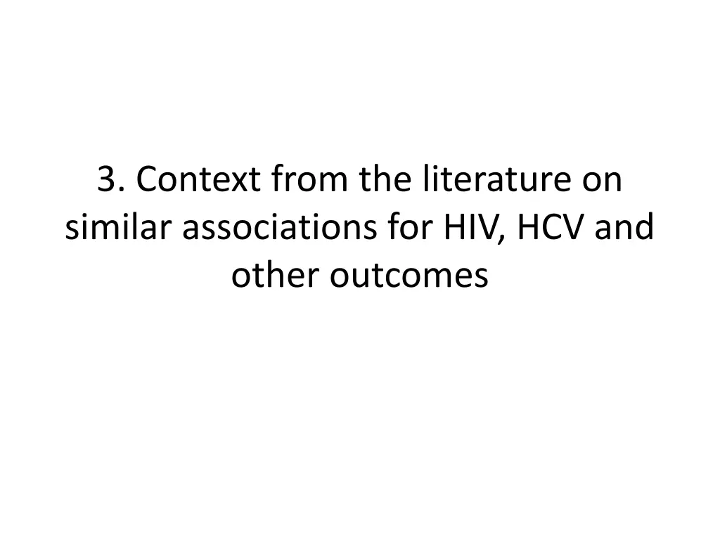3 context from the literature on similar