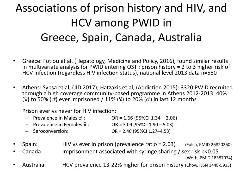 associations of prison history