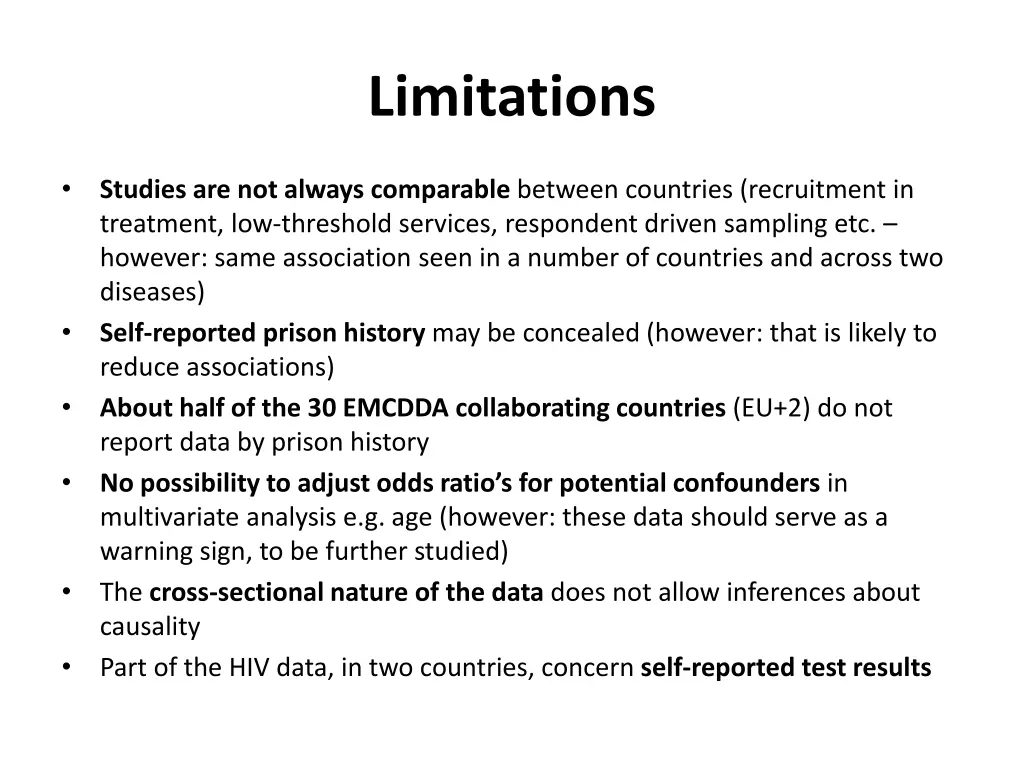 limitations