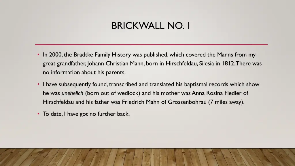 brickwall no 1
