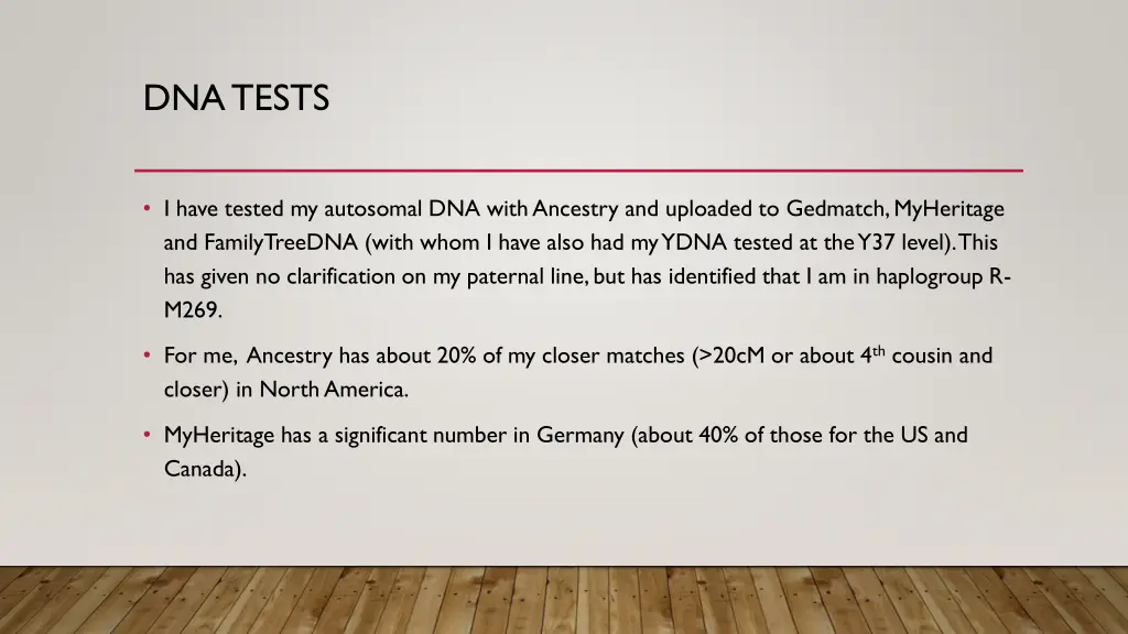 dna tests