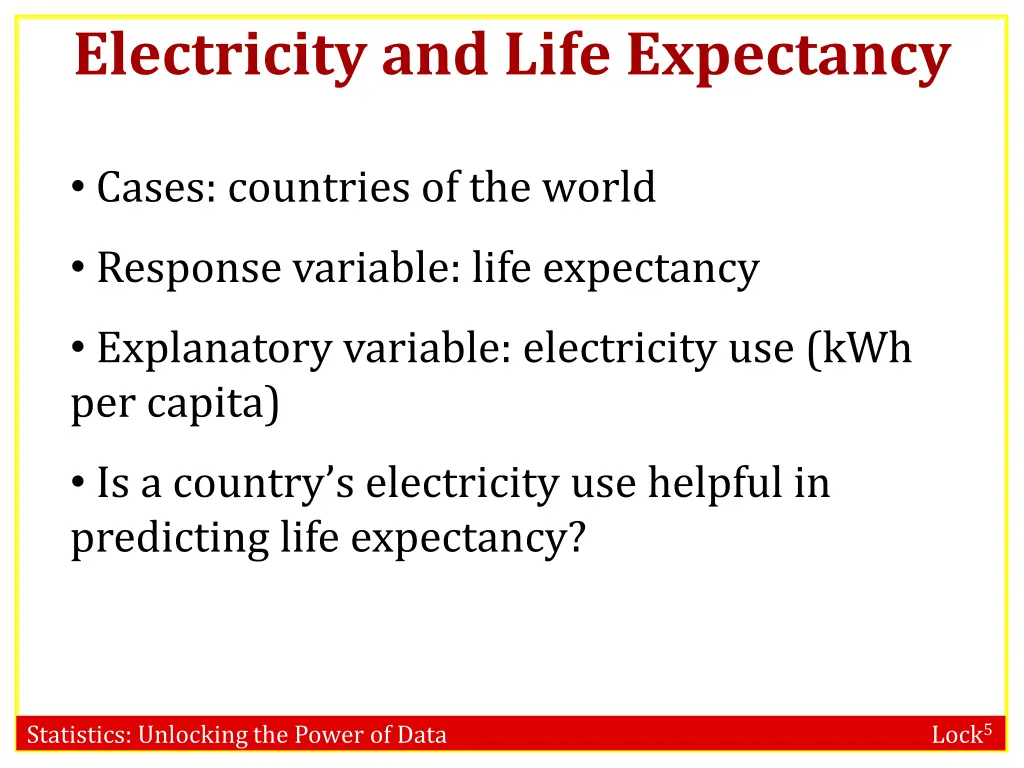 electricity and life expectancy